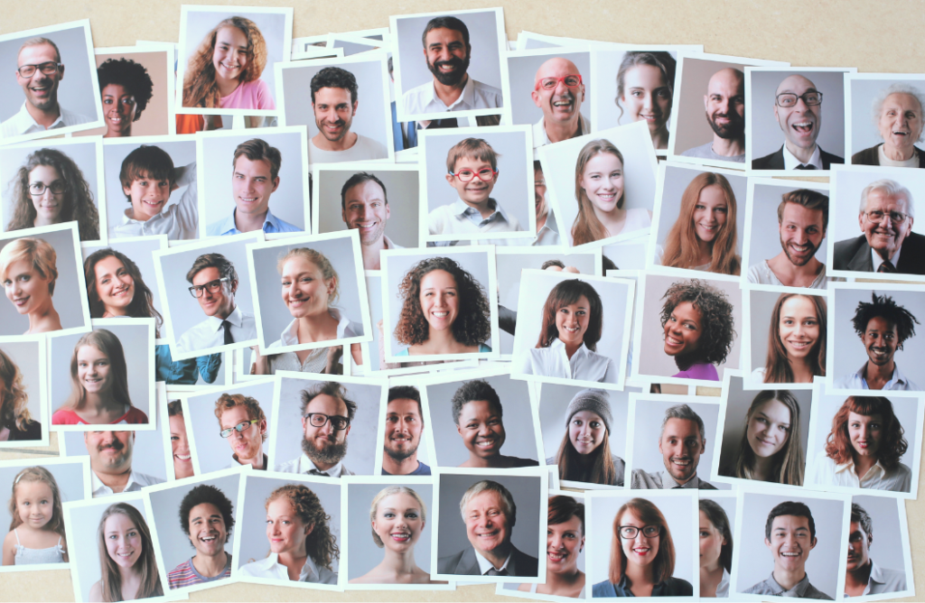 collage of faces smiling