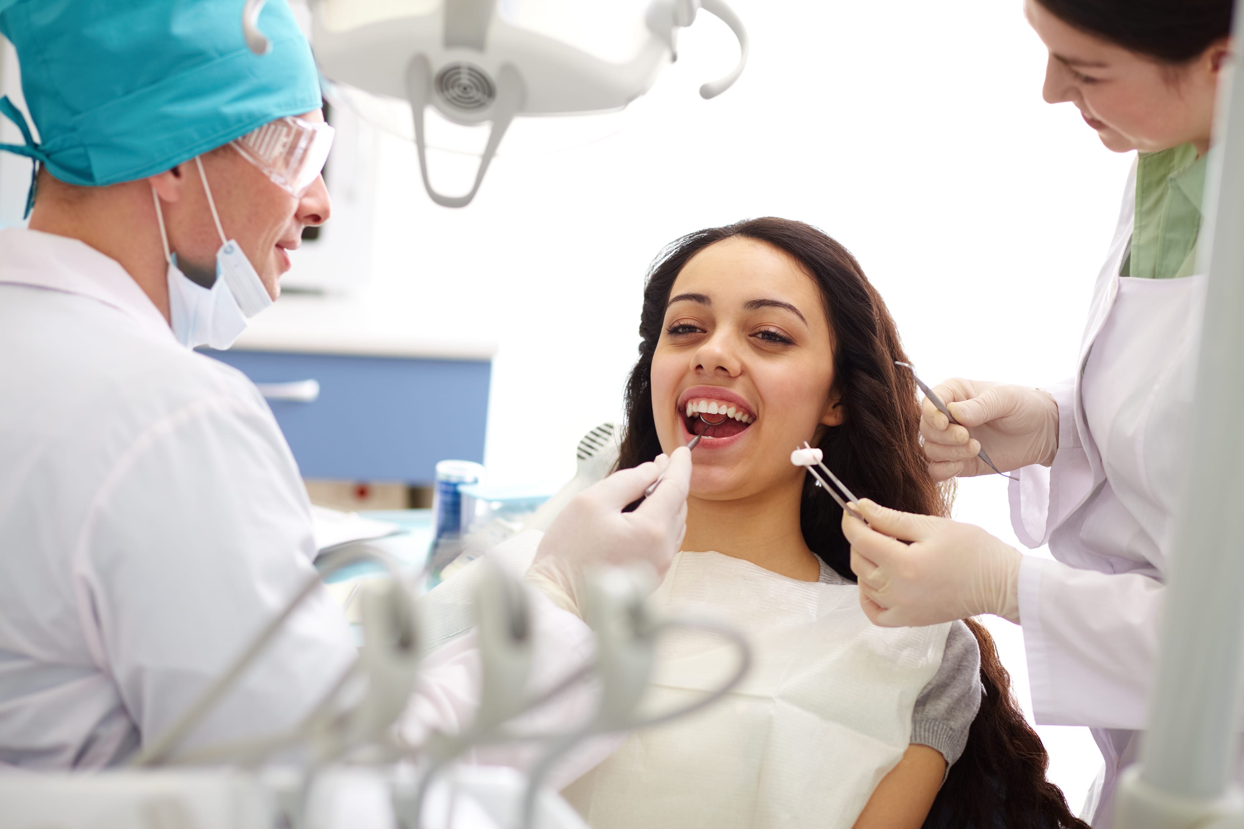 routine visit to the dentist